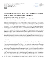 Mercury's Sodium Exosphere: an Ab Initio Calculation to Interpret