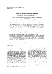 Modeling for Equitable Groundwater Management