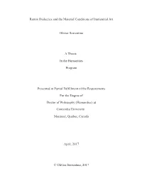 Remix Dialectics and the Material Conditions of Immaterial Art Olivier
