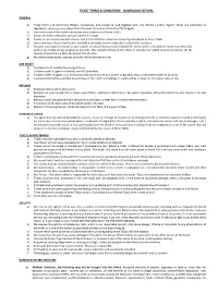Ticket Terms & Conditions