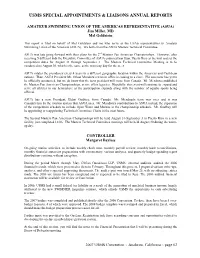 USMS Liaison & Special Assignments Reports