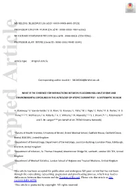 What Is the Evidence for Interactions Between Filaggrin Null Mutations and Environmental Exposures in the Aetiology of Atopic Dermatitis? - a Systematic Review