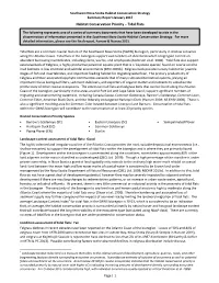 17 Habitat Conservation Priority – Tidal Flats