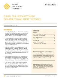 Global Coal Risk Assessment: Data Analysis and Market Research