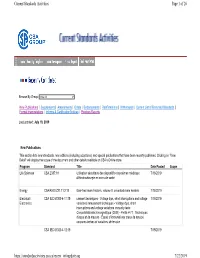 Page 1 of 26 Current Standards Activities 7/22/2019 Https