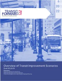 RI TMP Scenarios Overview