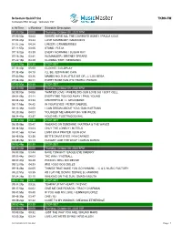 Schedule Quickprint TKRN-FM