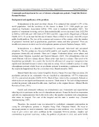 1 Community Participation in the Care of Chronic Schizophrenia Patients