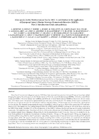 Alien Species in the Mediterranean Sea by 2012. a Contribution to the Application of European Union’S Marine Strategy Framework Directive (MSFD)
