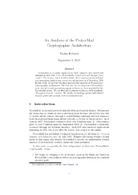 An Analysis of the Protonmail Cryptographic Architecture