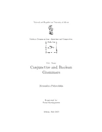 Conjunctive and Boolean Grammars