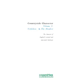 Countryside Character Volume 3: Yorkshire & the Humber