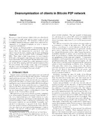 Deanonymisation of Clients in Bitcoin P2P Network