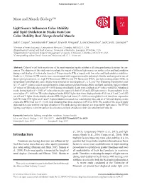 Meat and Muscle Biology™ Introduction