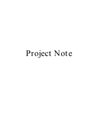 Project Note