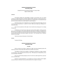American Declaration of the Rights and Duties of Man