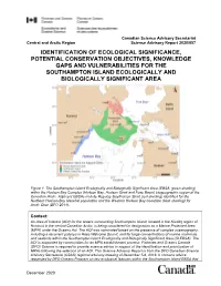 Identification of Ecological Significance, Potential