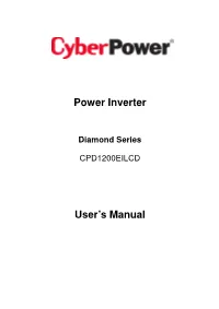 Power Inverter User's Manual