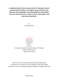 A Comparative Ecotoxicological