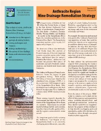 Anthracite Mine Drainage Strategy