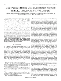 Chip-Package Hybrid Clock Distribution