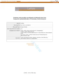 For Peer Review 19 Precise Position Within Total�Group Mollusca Remains Unclear