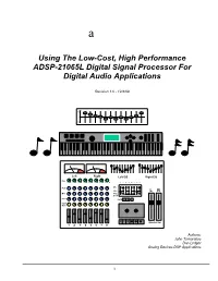 21065L Audio Tutorial