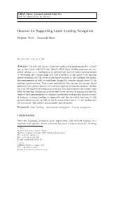 Beacons for Supporting Lunar Landing Navigation