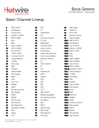 Channel Lineup