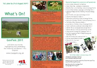 GEOFEST PROGRAMME A4 Layour for Download