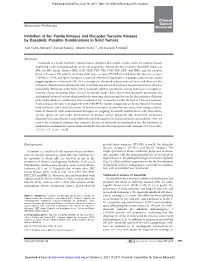Inhibition of Src Family Kinases and Receptor Tyrosine Kinases by Dasatinib: Possible Combinations in Solid Tumors