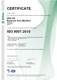 ISO 9001 Certificate