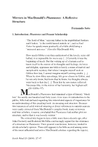 Mirrors in Macdonald's Phantastes: a Reflexive Structure