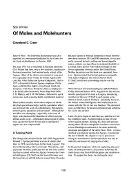 Of-Moles-And-Molehunters.Pdf