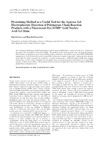 Prestaining Method As a Useful Tool for the Agarose Gel Electrophoretic