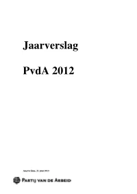 Pvda Jaarverslag 2012