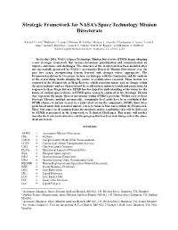 Strategic Framework for NASA's Space Technology Mission