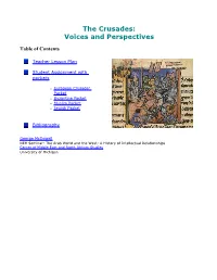 The Crusades: Voices and Perspectives