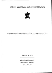 Grunnvannsundersokels