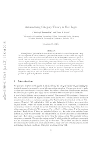 Axiomatizing Category Theory in Free Logic