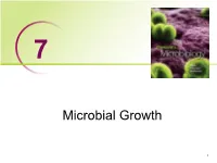 Microbial Growth