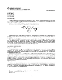 EMEND® (Aprepitant) CAPSULES