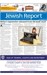 Hitler's Typewriter Released from SA Bank Vault