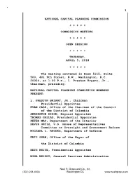 Transcript for the April 5, 2018 Commission Meeting