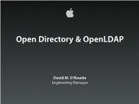 Open Directory & Openldap
