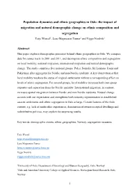 Population Dynamics and Ethnic Geographies in Oslo