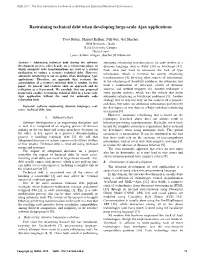 Restraining Technical Debt When Developing Large-Scale Ajax Applications