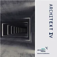 School of Architecture School of Architecture CREDITS CONTENTS
