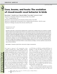 The Evolution of Closed-Mouth Vocal Behavior in Birds