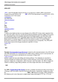 What Images File Formats Do We Support?